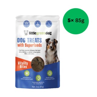 Little Green Dog Hypoallergenic Dog Treats with Superfoods - 425g (5 x 85g)