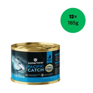 Addiction Wild Islands Pacific Catch Ocean Fish & Salmon Wet Cat Food - 185g x 12