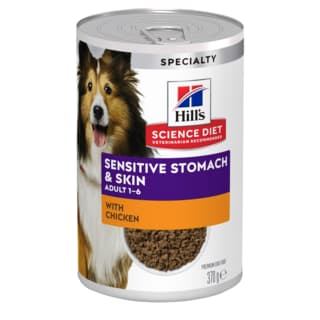 Hill's Science Diet Adult Sensitive Stomach & Skin with Chicken Wet Dog Food - 370g