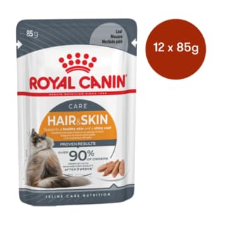 Royal Canin Hair & Skin Loaf Adult Wet Cat Food - 85g x 12