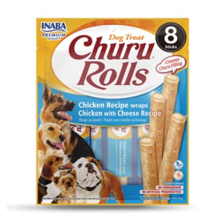 Inaba Churu Rolls Chicken wraps with Cheese Recipe Dog Treats - 192g (2 x 96g)