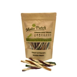 Mak's Patch Mixed Fruit Straws Dog Treats - 20 Pack