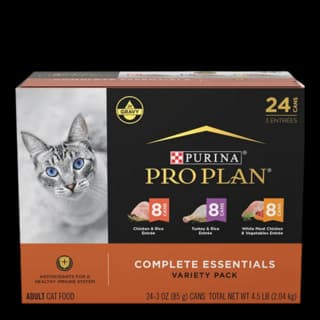 Pro Plan Adult Complete Essentials Poultry Favourites Wet Cat Food Variety Pack - 24 x 85g Variety Pack