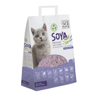 M-PETS Soya Clumping Lavender Scented Cat Litter - 6kg/ 15L
