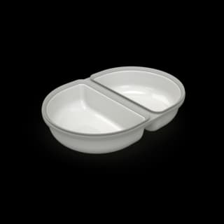 SureFeed Cat and Dog Split Feeder Bowl - Grey, 2 Pack
