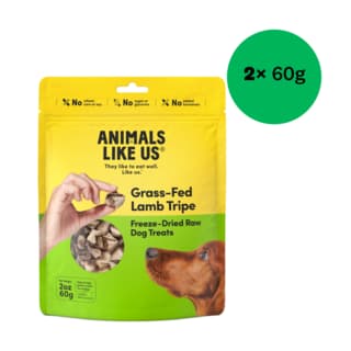 Animals Like Us Grass-Fed Lamb Tripe Freeze Dried Dog Treats - 120g (2 x 60g)