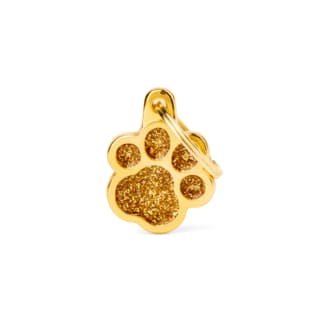My Family Shine Cat and Dog Paw Tag - Small, Gold