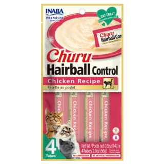 Inaba Churu Hairball Control Chicken Cat Treats - 56g