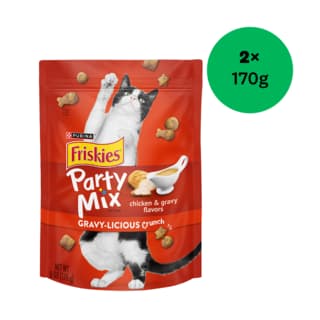 Friskies Party Mix Gravylicious Chicken Cat Treats - 340g (2 x 170g)