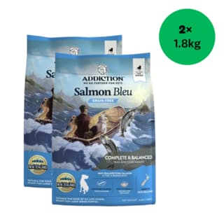 Addiction Grain-Free Salmon Bleu Dry Dog Food - 3.6kg (2 x 1.8kg Bags)