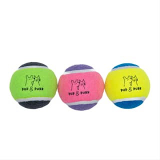 Pup & Purr Squeak Squad 3 Pack Tennis Ball Dog Toy - 3 Pack Regular