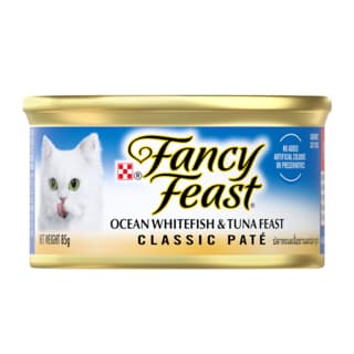 Fancy Feast Classic Pate Ocean Whitefish & Tuna Feast Wet Cat Food - 85g