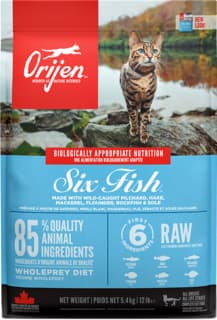 Orijen Six Fish Dry Cat Food - 5.4kg