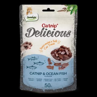 Dentalight Catnip & Ocean Fish Cat Treats - 50g