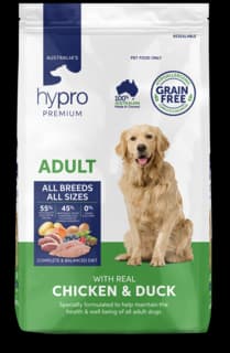 Hypro Premium Grain Free Adult Chicken & Duck Dry Dog Food - 20kg