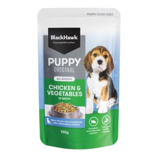 Black Hawk Original Puppy Chicken Wet Dog Food - 130g