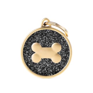 My Family Shine Assorted Large Cat and Dog Tags - Bone, Gold