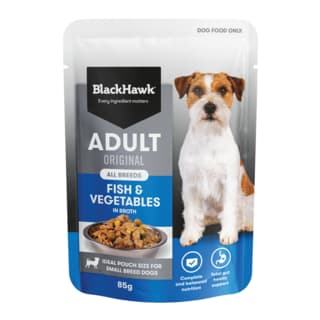 Black Hawk Original Adult Fish & Vegetables Wet Dog Food - 85g x 12 (pack)