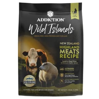 Addiction Wild Islands Highland Meats Recipe Lamb & Beef-First Dry Cat Food - 4.5kg