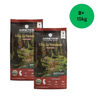 Addiction Grain-Free Viva La Venison Sensitive Care Dry Dog Food - 30kg (2 x 15kg Bags)