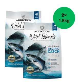 Addiction Wild Islands Pacific Catch Salmon Mackerel & Hoki Dry Dog Food - 3.6kg (2x 1.8kg Bags)