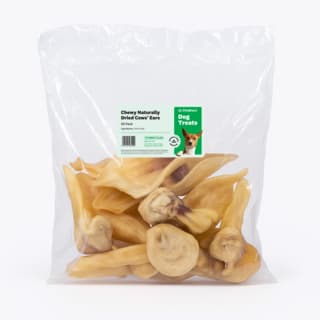 Petdirect Chewy Naturally Dried Cow Ears Dog Treats - 20 Pack