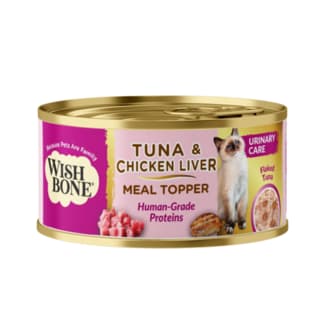 Wishbone Tuna & Chicken Liver Urinary Care Wet Cat Food Topper - 85g x 12