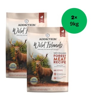Addiction Wild Islands Forest Meat Recipe Venison-First Dry Dog Food - 18kg (2 x 9kg Bags)