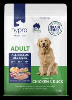 Hypro Premium Grain Free Adult Chicken & Duck Dry Dog Food - 2.5kg