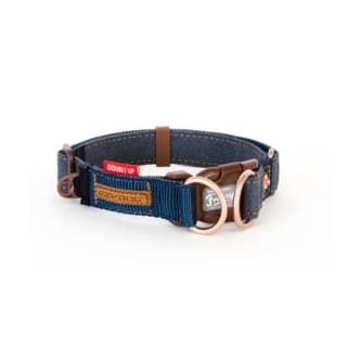 EzyDog Double Up Dog Collar - Small, Denim