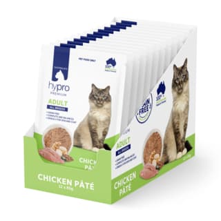 Hypro Premium Grain Free Adult Chicken Pate Wet Cat Food - 85g x 12 (pack)