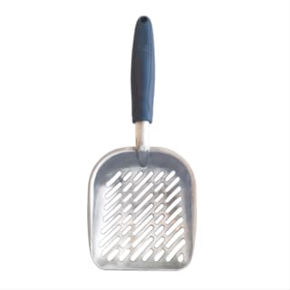 M-PETS Metal Chrome Cat Litter Scoop - Aluminium
