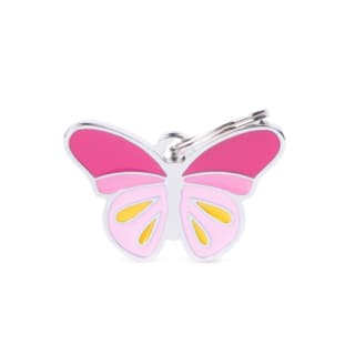 My Family Assorted Cat and Dog Charm Tags - Butterfly, Large