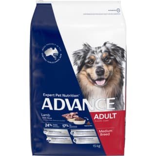 ADVANCE Adult Medium Breed Lamb & Rice Dry Dog Food - 15kg