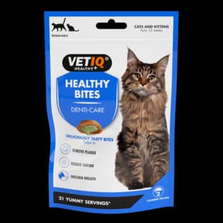 VetIQ Healthy Bites Breath & Dental Cat Treats - 65g