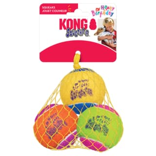 KONG Squeak Air Birthday Tennis Ball Dog Toy - Medium
