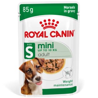 Royal Canin Mini Adult Morsels In Gravy Pouch Wet Dog Food - 85g x 24