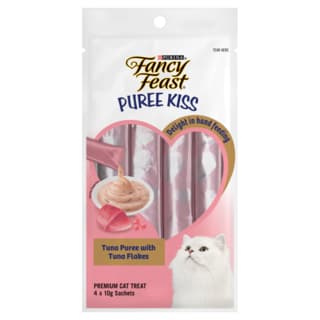Fancy Feast Puree Kiss Tuna With Tuna Flakes Cat Treats - 40g