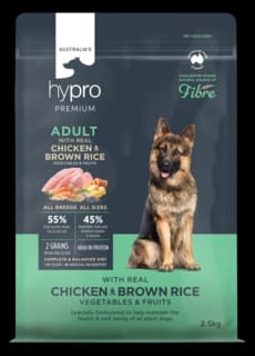 Hypro Premium Wholesome Grains Adult Chicken & Brown Rice Dry Dog Food - 2.5kg