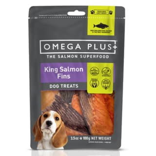 Omega Plus King Salmon Fins Dog Treats - 100g