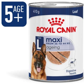 Royal Canin Maxi Ageing 5+ Loaf Canned Senior Wet Dog Food - 410g x 12