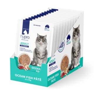 Hypro Premium Grain Free Adult Ocean Fish Pate Wet Cat Food - 85g x 12 (pack)
