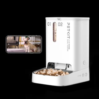 PETKIT Yumshare Camera Dual-Hopper Cat and Dog Automatic Smart Feeder - White
