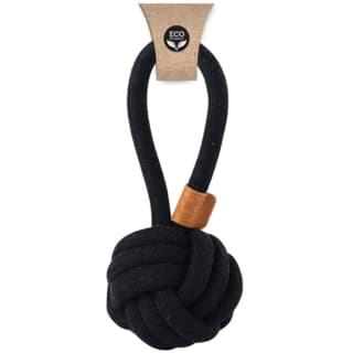 M-PETS Coto Natural Cotton Loop Ball Dog Toy - Large, Black
