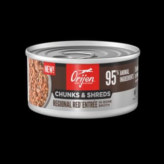 Orijen Regional Red Entrée Chunks & Shreds in Bone Broth Wet Cat Food - 85g