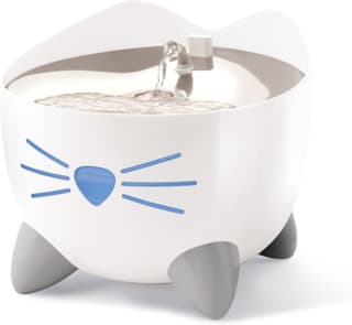 Catit PIXI Stainless Steel Cat Water Fountain - White