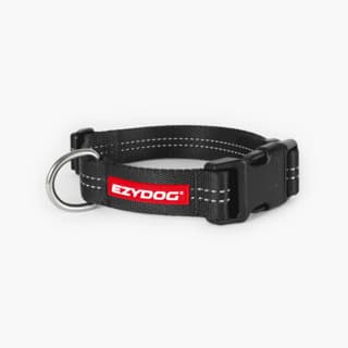 EzyDog Essential Adjustable Collar - Small, Black
