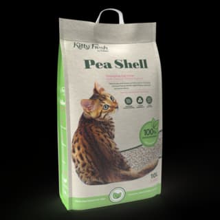Kitty Fresh Pea Shell Clumping Cat Litter - 10L