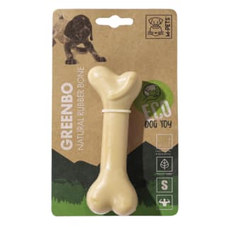 M-PETS Greenbo Natural Rubber Bone Dog Chew Toy - Small