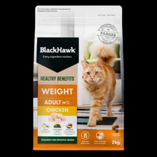 Black Hawk Healthy Benefits Adult Weight Chicken Dry Cat Food - 2kg